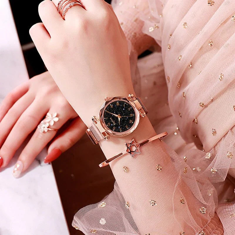 😍 EDICIÓN LIMITADA✨ Reloj Estrellado De Lujo Con Diamantes