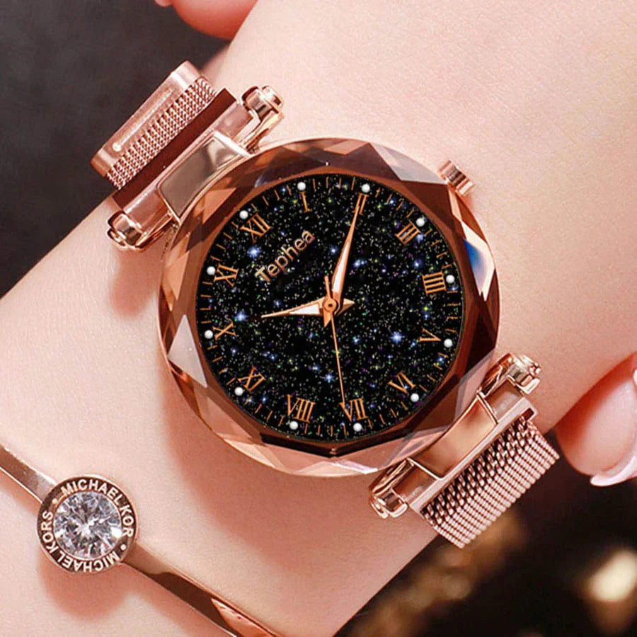 😍 EDICIÓN LIMITADA✨ Reloj Estrellado De Lujo Con Diamantes