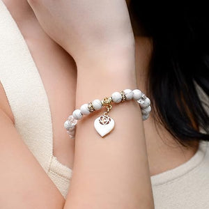 ✨ EDICIÓN LIMITADA 😱 Pulsera amuleto corazón mármol