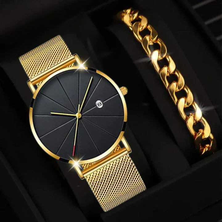 💥 EDICIÓN LIMITADA!❗️ Prestige™ Reloj Suizo De Lujo En Oro