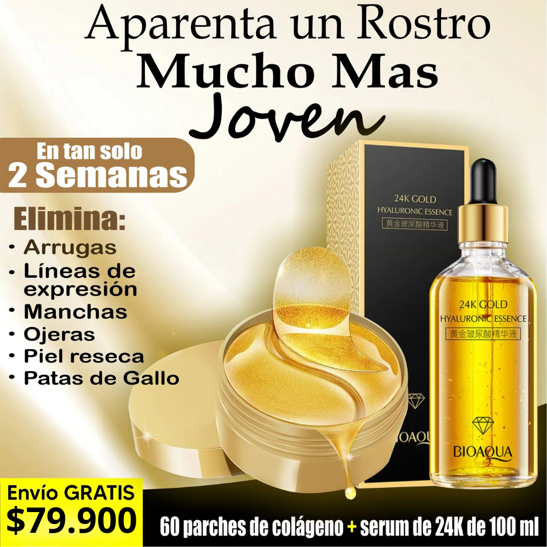 Serum Antiedad de 100ml + 60 Parches De Colágeno